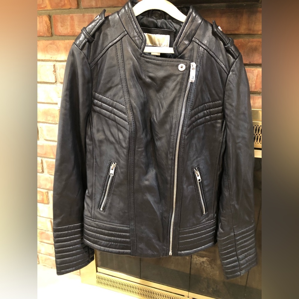 Michael Kors leather jacket new no tags - Picture 1 of 5